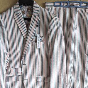 Paisley & Gray Multicolor Suit 38R Slim Fit